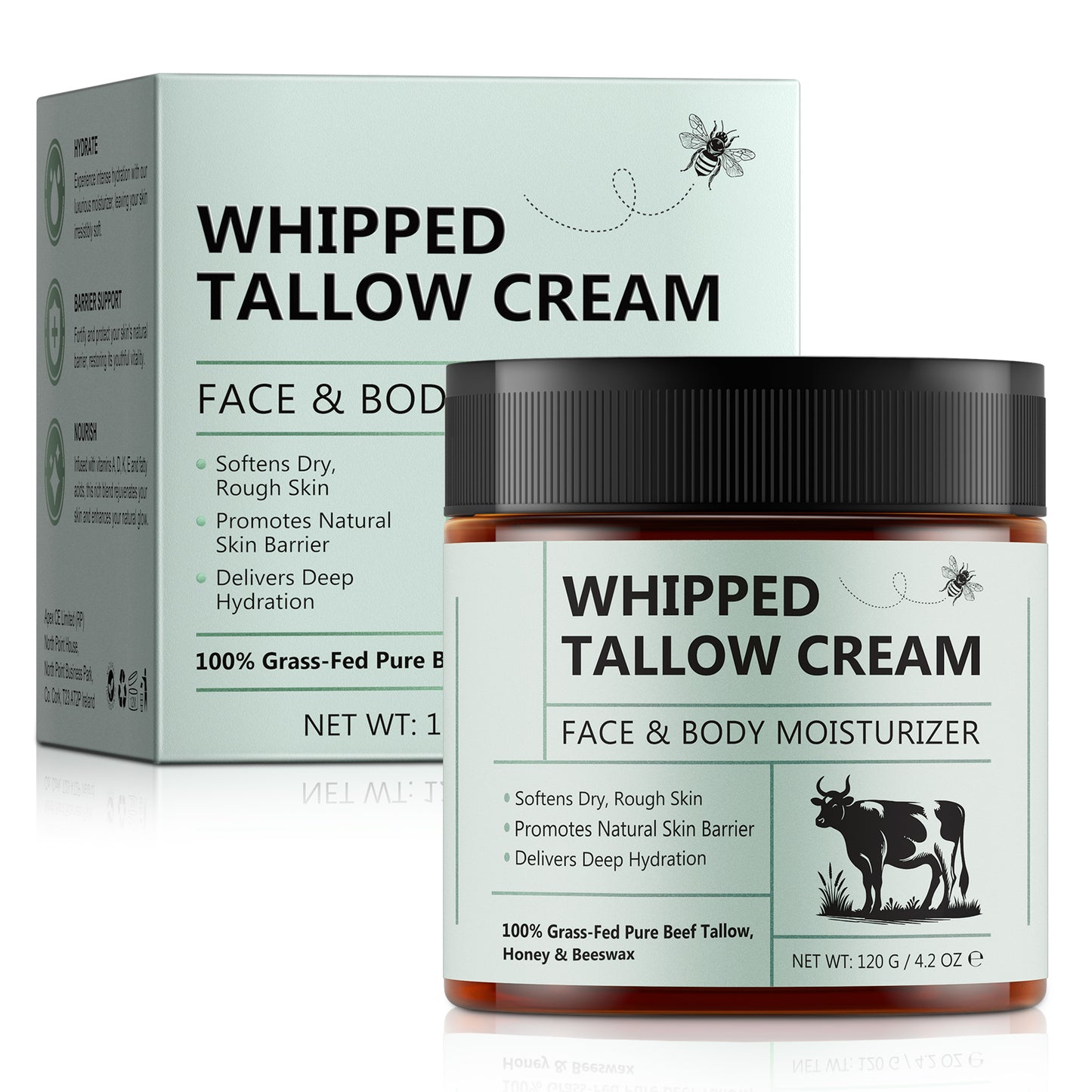 Beef Tallow, Honey, & Beeswax Moisturizer