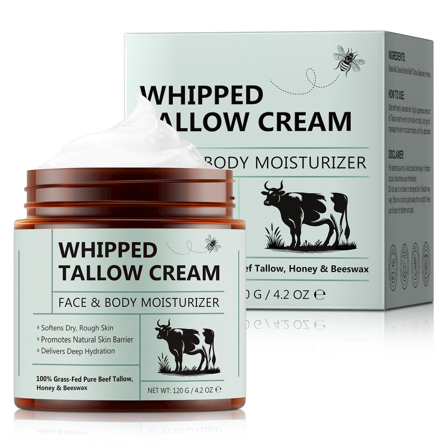 Beef Tallow, Honey, & Beeswax Moisturizer
